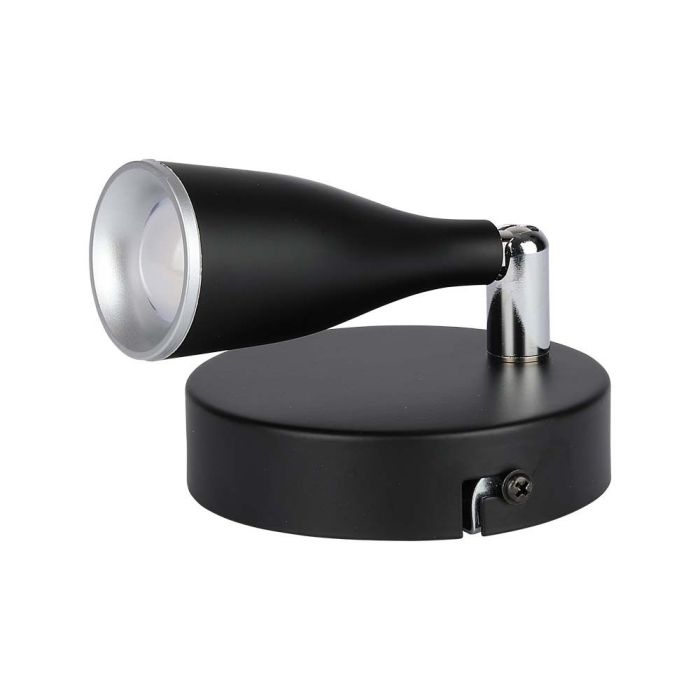 Aplique LED V-TAC - Cabezal Simple - IP20 - Negro - 4.5W - 420 Lumens - 3000K-extra-4.webp