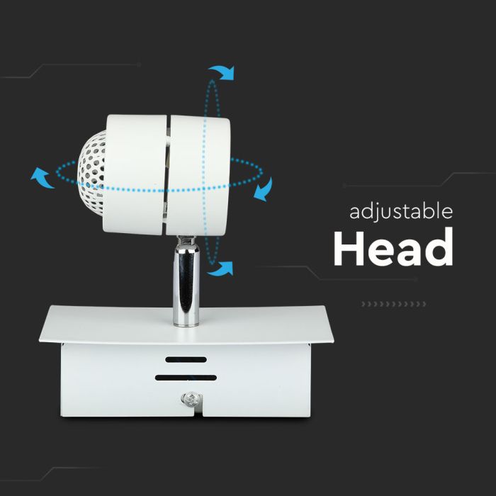 Riel de luz LED - Cabeza simple - Riel GU10 - IP20 - Blanco-extra-4.webp