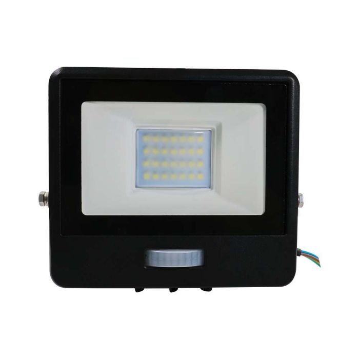 Proyector LED V-TAC - Samsung - Sensor PIR - Impermeable IP65 - Negro - 20W - 1510 Lúmenes - 6500K-extra-3.webp