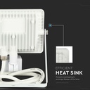 Proyector LED giratorio V-TAC - Samsung - Sensor PIR - Impermeable IP65 - Blanco - 20W - 1600 Lúmenes - 4000K-extra-7.webp