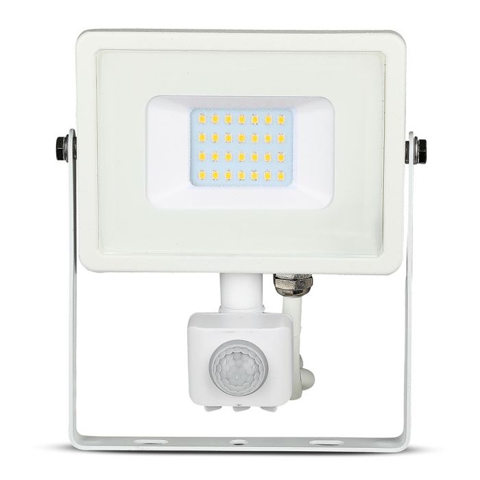 Proyector LED giratorio V-TAC - Samsung - Sensor PIR - Impermeable IP65 - Blanco - 20W - 1600 Lúmenes - 3000K-extra-4.webp
