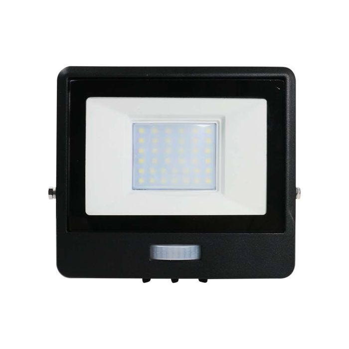 Proyector LED V-TAC - Samsung - Sensor PIR - Impermeable IP65 - Negro - 30W - 2340 Lúmenes - 3000K-extra-3.webp