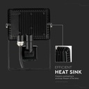 Proyector LED giratorio V-TAC - Samsung - Sensor PIR - Impermeable IP65 - Negro - 30W - 2400 Lúmenes - 3000K-extra-7.webp