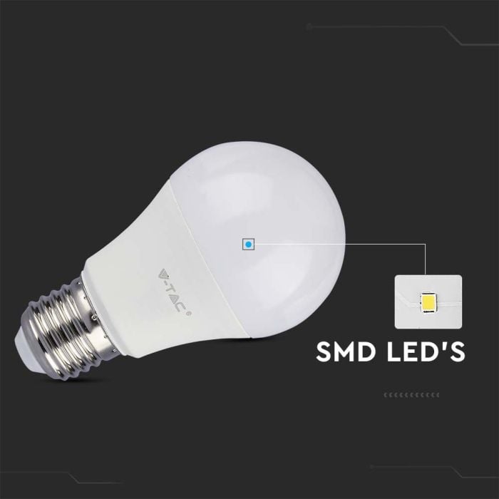 Bombilla LED V-TAC GLS - Samsung - Soporte E27 - IP20 - Blanca - 10.5W - 1055 Lumens - 3000K-extra-4.webp
