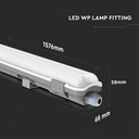 Pantalla Estanca LED V-TAC Con Tubo - IP65 - Blanco - 22W - 2000 Lumens - 6400K - 150CM-extra-4.webp