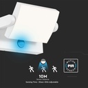 Aplique LED Giratorio V-TAC - Sensor PIR - Impermeable IP65 - Blanco - 17W - 2580 Lumens - 4000K - Pack de 2-extra-4.webp