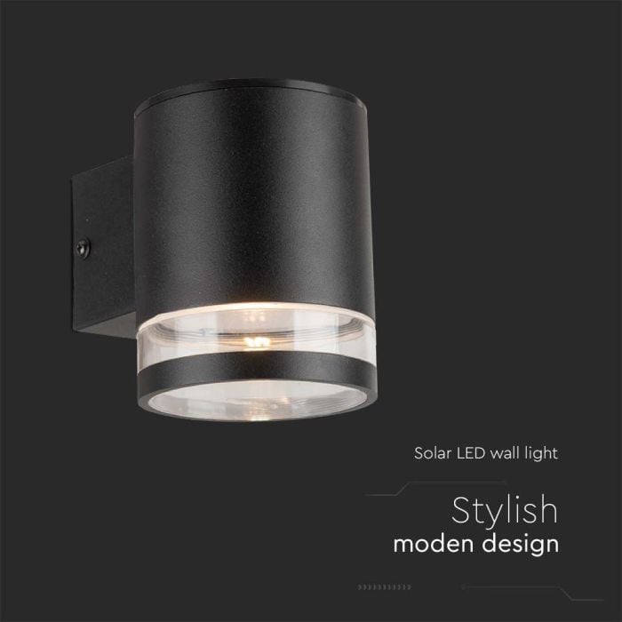 Aplique Solar V-TAC - IP54 - Negro - 70 Lumens - 3000K-extra-3.webp