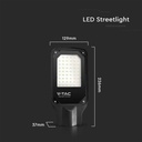 V-TAC LED Slim Farola - IP65 Waterproof - Negro - 30W - 2510 Lumens - 4000K-extra-3.webp