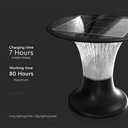 V-TAC Solar Sensor Luz de Pilar - IP65 Impermeable - Negro - 15W- 2200 Lumens - 6000K + 4000K-extra-4.webp