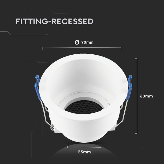 Foco LED V-TAC - Empotrable - GU10 - IP20 - Blanco-extra-3.webp