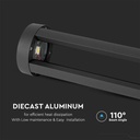 V-TAC LED Lámpara Bolardo Exterior - IP65 Impermeable - Negro - 10W - 1000 Lumens - 6400K - 80CM-extra-1.webp
