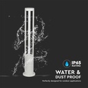 V-TAC LED Lámpara Bolardo Exterior- IP65 Impermeable - Blanco - 10W - 1000 lúmenes - 4000K - 80CM-extra-7.webp