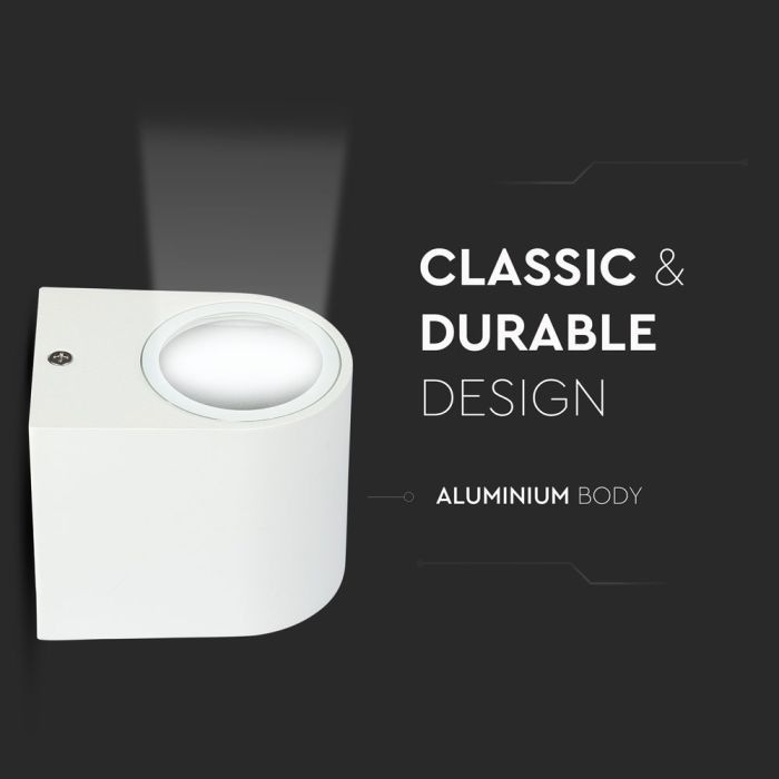V-TAC Aplique de Pared Exterior - Accesorios de Pared - Soporte GU10 - IP44 - Blanco-extra-8.webp