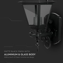 V-TAC Aplique Exterior - Up - Soporte E27 - IP44 - Negro Mate-extra-7.webp