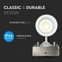 V-TAC Aplique de Pared Exterior - UP - Down - Accesorios de Pared - Soporte GU10 - IP44 - Acero Inoxidable-extra-8.webp