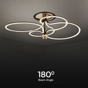 V-TAC Lámpara de techo de diseño - IP20 - Oro + Negro - 36W- 4150 Lumens - 3000K-extra-4.webp