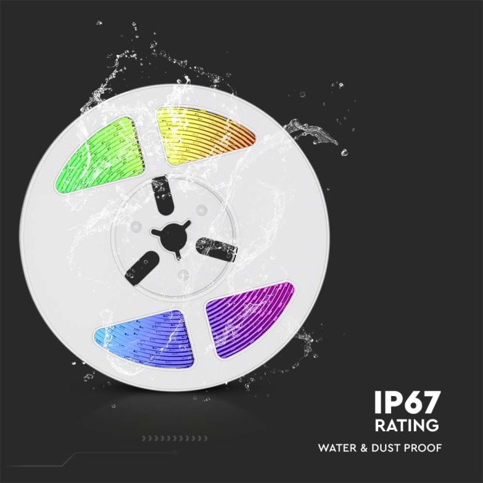 Tira de Luz Solar V-TAC - IP67 Impermeable - RGB-extra-7.webp