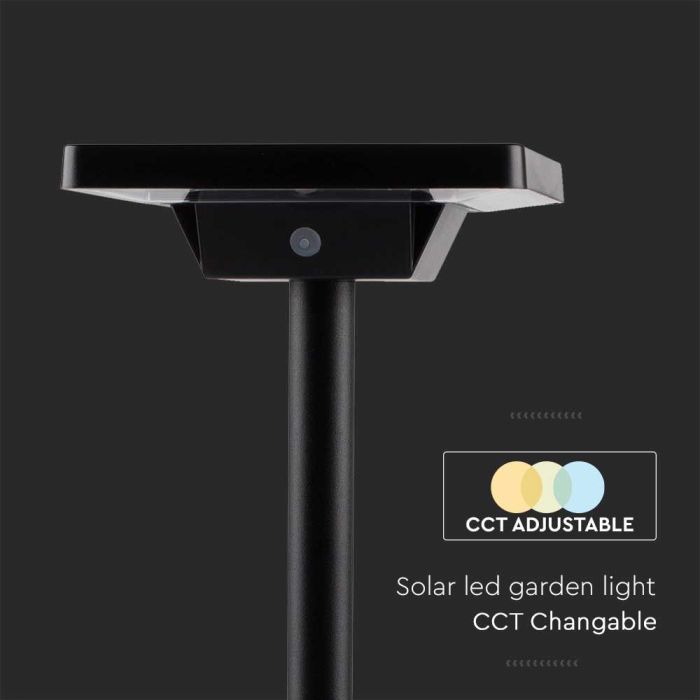 V-TAC Solar Pica de luz - IP65 Impermeable - Negro - 220 Lúmenes - 3IN1-extra-5.webp