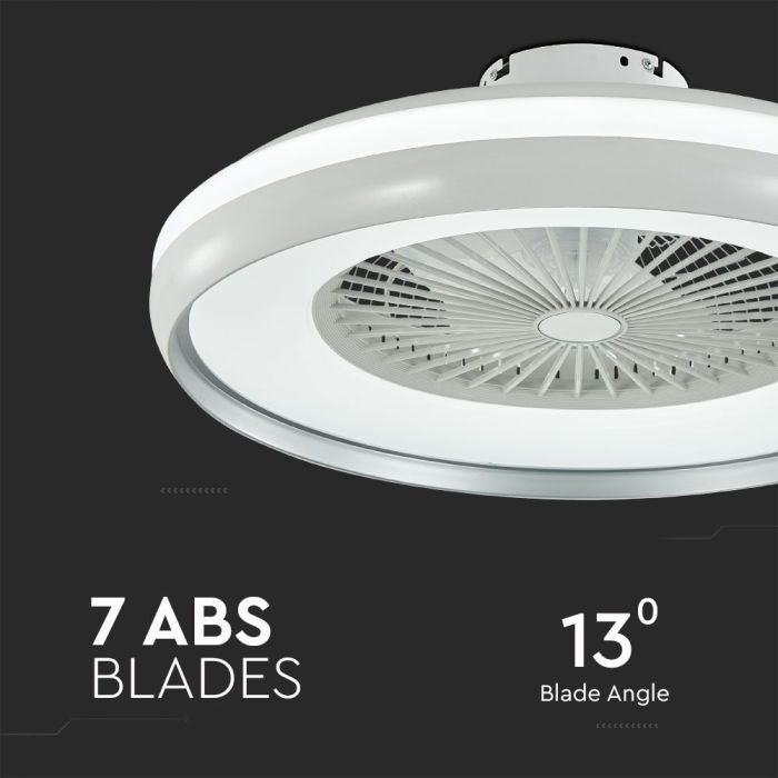 Ventilador de caja V-TAC - Motor CA - Blanco + Anillo Gris - 45W- 3000 Lumens - 3IN1-extra-6.webp
