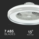 Ventilador de caja V-TAC - Motor CA - Blanco + Anillo Gris - 45W- 3000 Lumens - 3IN1-extra-6.webp