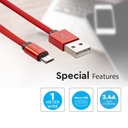 Cable USB V-TAC - Serie Ruby - Rojo-extra-5.webp
