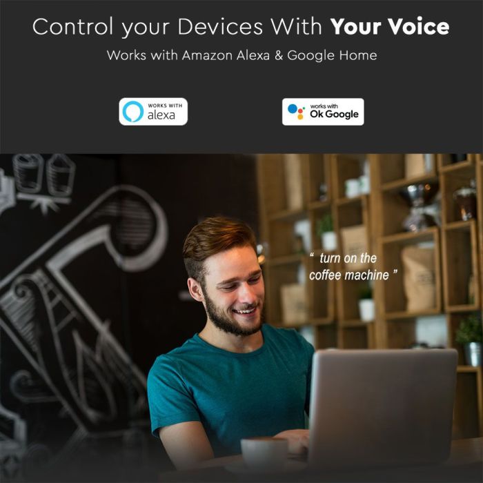 V-TAC Enchufe de pared WIFI - IP20 - Blanco-extra-7.webp