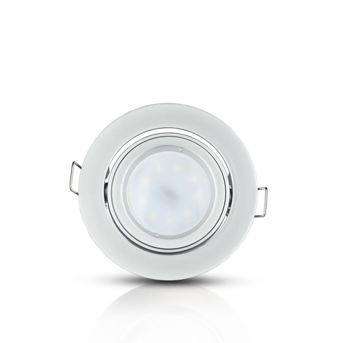 V-TAC LED Aro redondo - Empotrable - GU10 - IP20 - Gris Metálico-extra-5.webp