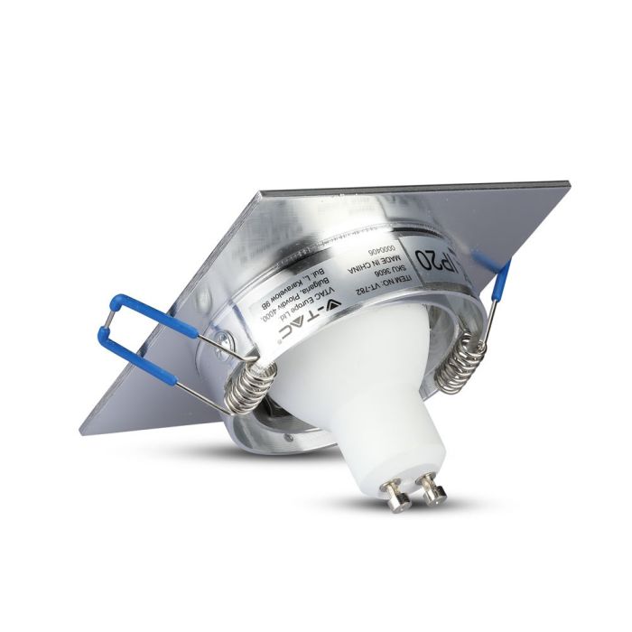V-TAC LED Aro cuadrado - Empotrable - GU10 - IP20 - Aluminio Cepillado-extra-7.webp