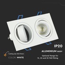 V-TAC LED Aro cuadrado - Empotrable - GU10 - IP20 - Blanco-extra-4.webp