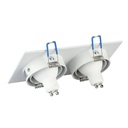 V-TAC LED Aro cuadrado - Empotrable - GU10 - IP20 - Blanco-extra-13.webp