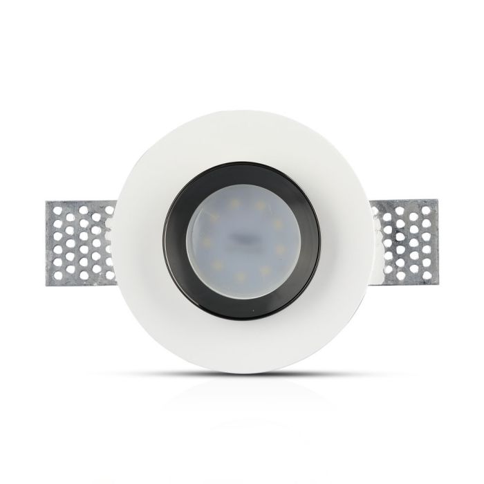 V-TAC LED Aro de yeso redondo - Empotrable - GU10 - IP20 - Blanco + Negro-extra-5.webp