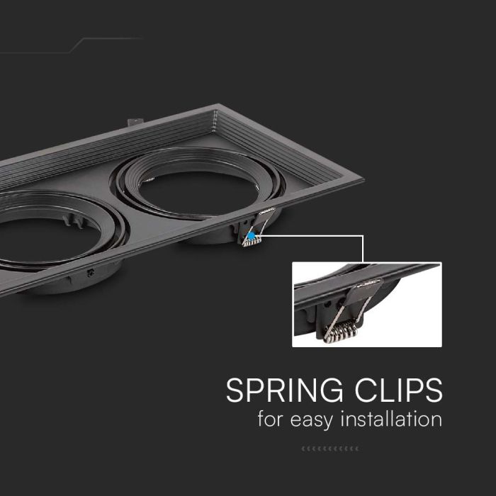 V-TAC LED Aro - Accesorios AR111 - IP20 - Negro-extra-5.webp