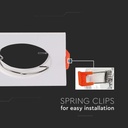 V-TAC Aro cuadrado LED - Empotrable - GU10 - IP20 - Blanco-extra-4.webp