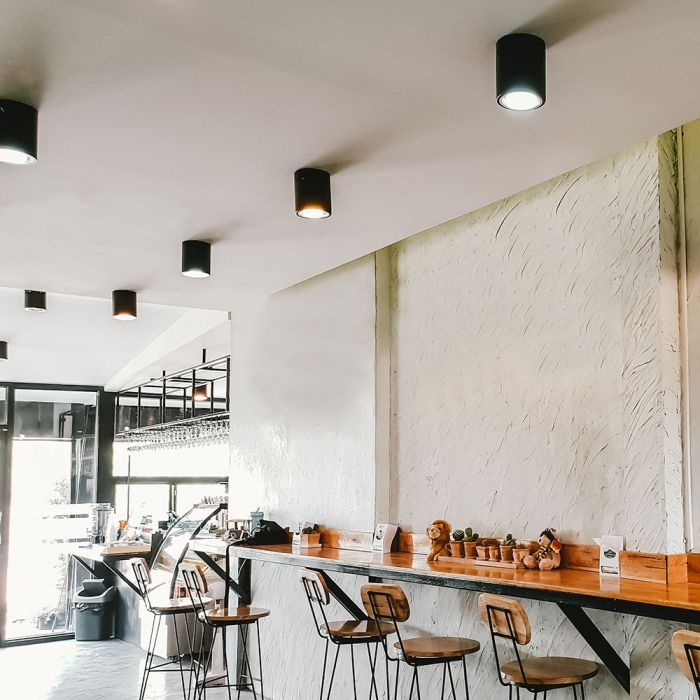 V-TAC LED Aro redondo - Accesorios de superficie - GU10 - IP20 - Negro-extra-1.webp