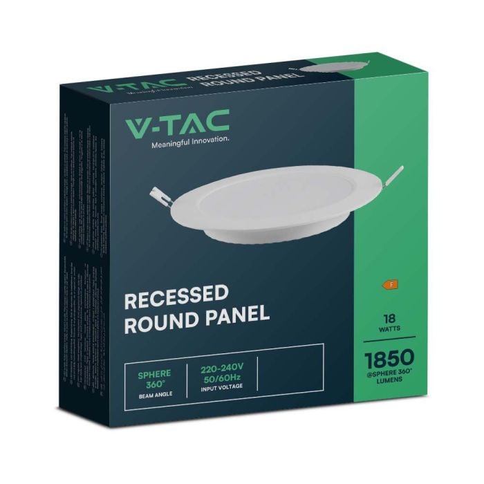 V-TAC LED Mini Panel - Retroiluminado Empotrado - IP20 - Blanco - 18W - 1850 Lúmenes - 3000K-extra-6.webp