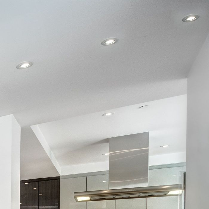 Lámpara empotrada LED - Push and Lock - Accesorios para embellecedor de latas - IP20 - Cromo - Pack de 5-extra-1.webp