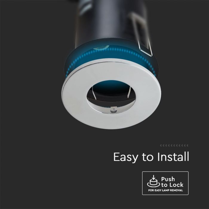 Lámpara empotrada LED - Push and Lock - Accesorios para embellecedor de latas - IP20 - Cromo - Pack de 5-extra-2.webp