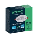 V-TAC LED Foco empotrable Ajustable - Samsung - IP20 - Blanco - 30W - 3040 Lumens - 3000K-extra-9.webp