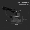 Tiras de luz LED V-TAC - Accesorios - Fuente de alimentación de plástico - IP44 - Negro - 18W-extra-2.webp
