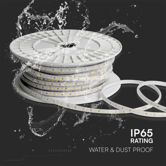 Tira de luz LED V-TAC - 220V - IP65 Impermeable - Código de color: Azul - Rollo de 50m-extra-7.webp