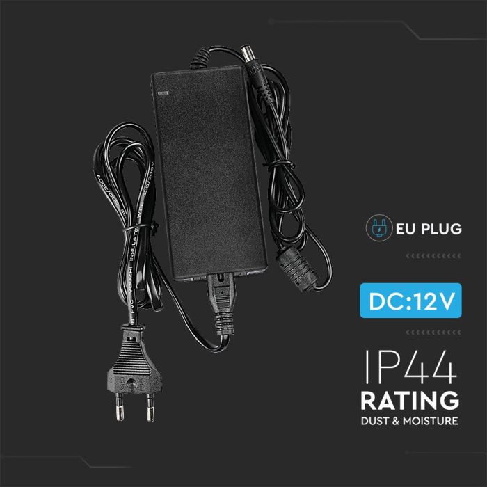 Tiras de luz LED V-TAC - Accesorios - Fuente de alimentación de plástico - IP44 - 78W-extra-1.webp