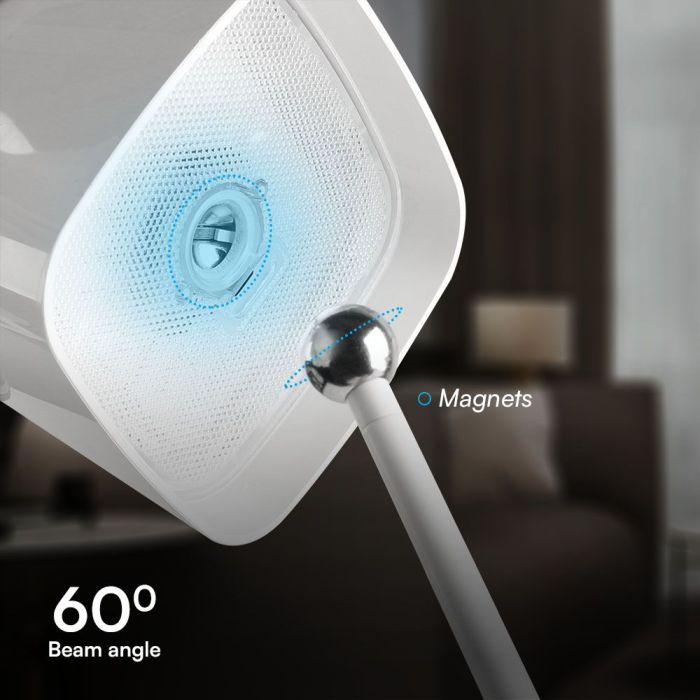 V-TAC Lámpara Solar Magnética de Mesa - IP65 Impermeable - Blanca - 5W- 400 Lumens - 3IN1-extra-9.webp