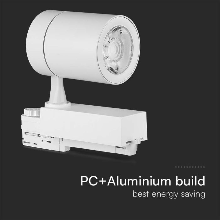 V-TAC LED COB Foco de carril - IP20 - Blanco - 35W- 3000 Lumens - 3000K-extra-5.webp