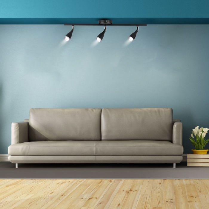 Aplique LED V-TAC - Cabezal triple - IP20 - Negro - 13.5W - 1260 Lumens - 3000K-extra-2.webp