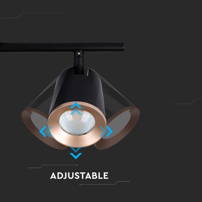 Aplique LED V-TAC - Doble Cabezal - IP20 - Negro - 10W - 1080 Lumens - 3000K-extra-7.webp