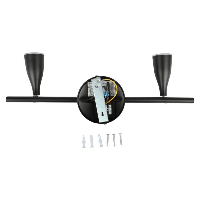 Aplique LED V-TAC - Doble Cabezal - IP20 - Negro - 9W - 720 Lumens - 3000K-extra-3.webp