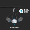 Aplique LED V-TAC - Doble Cabezal - IP20 - Negro - 9W - 720 Lumens - 3000K-extra-6.webp