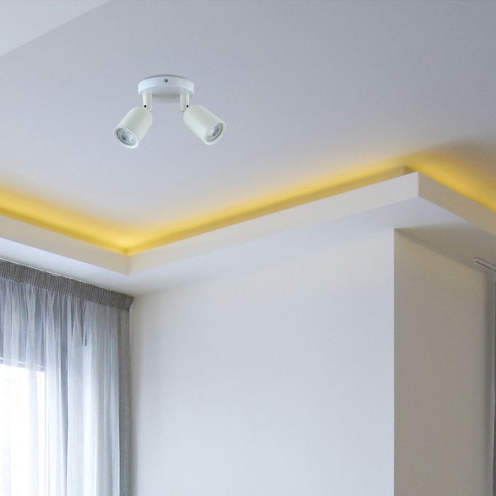 V-TAC Aplique LED - Doble Cabezal - IP20 - Blanco-extra-2.webp