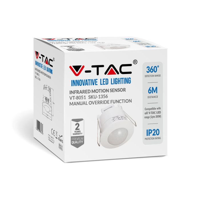 Sensor de movimiento por infrarrojos V-TAC - IP20-extra-7.webp