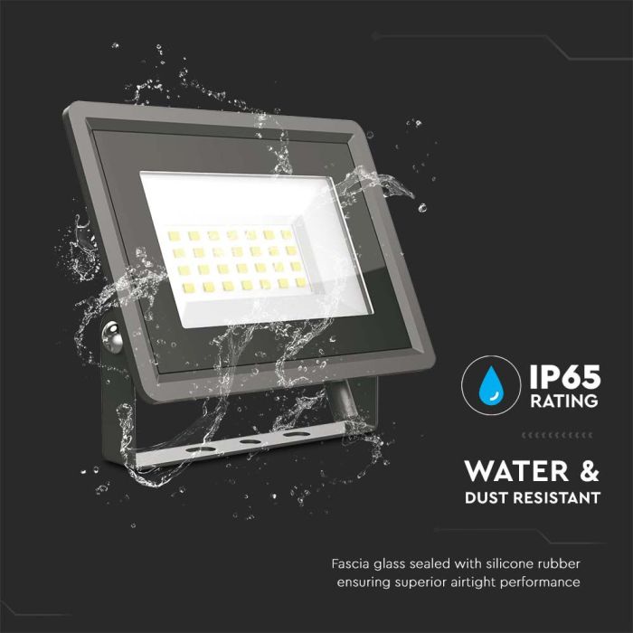 Proyector LED V-TAC - Impermeable IP65 - Cuerpo Negro - 20W - 1650 Lumens - 6500K-extra-7.webp
